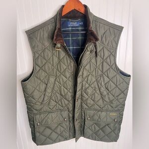 Men’s polo Ralph Lauren olive green vest quilted xl